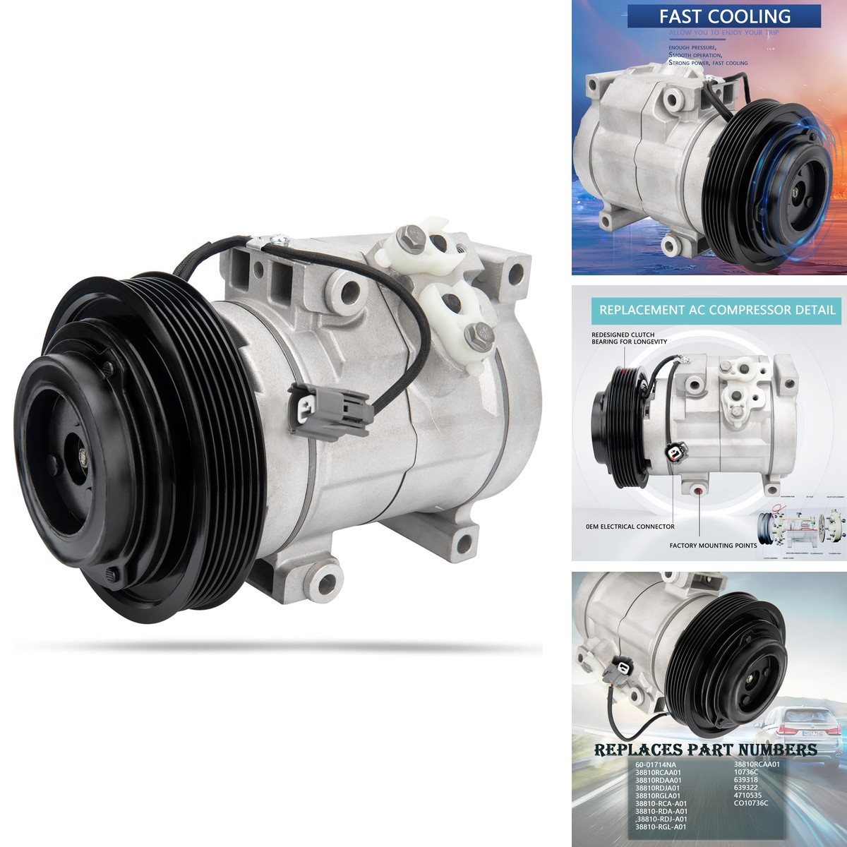 LEIMO KPARTS AC Compressor 2005-2007 Honda Odyssey,2003-2007 Accord
