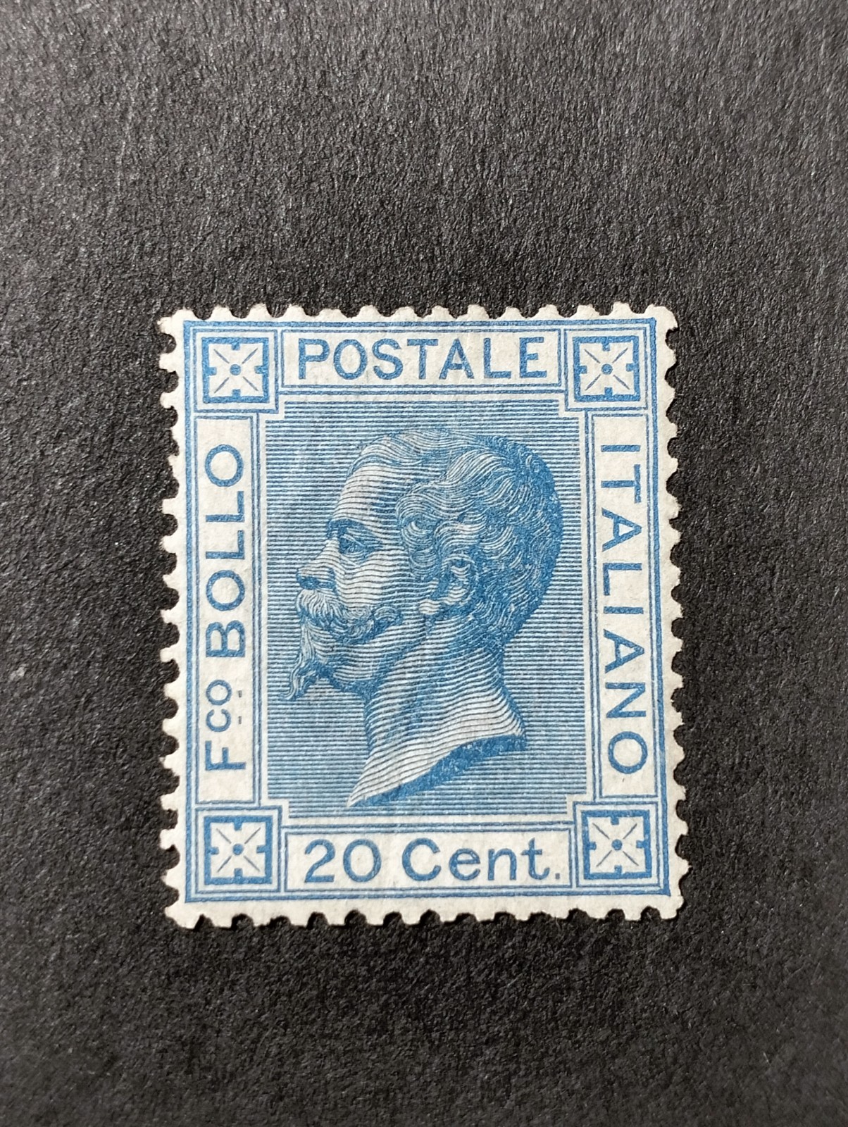 Kingdom of Italy. 1867. Effigy VE II. Torino. 20 Cent. T26. MNH. Certified. Kingdom of Italy. 1867. Effigy VE II. Torino. 20 Cent. T26. MNH. Certified.