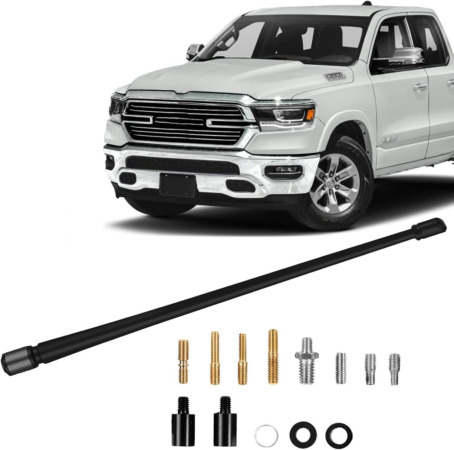 MODIGT 13 Inch Car Radio Antenna Fit for Dodge Ram 1500 2500 13INCH, Black MODIGT 13 Inch Car Radio Antenna Fit for Dodge Ram 1500 2500 13INCH, Black