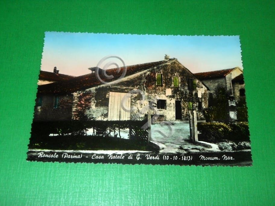 Postcard Roncole (Parma) - Christmas House of G. Verdi 1955 ca Postcard Roncole (Parma) - Christmas House of G. Verdi 1955 ca
