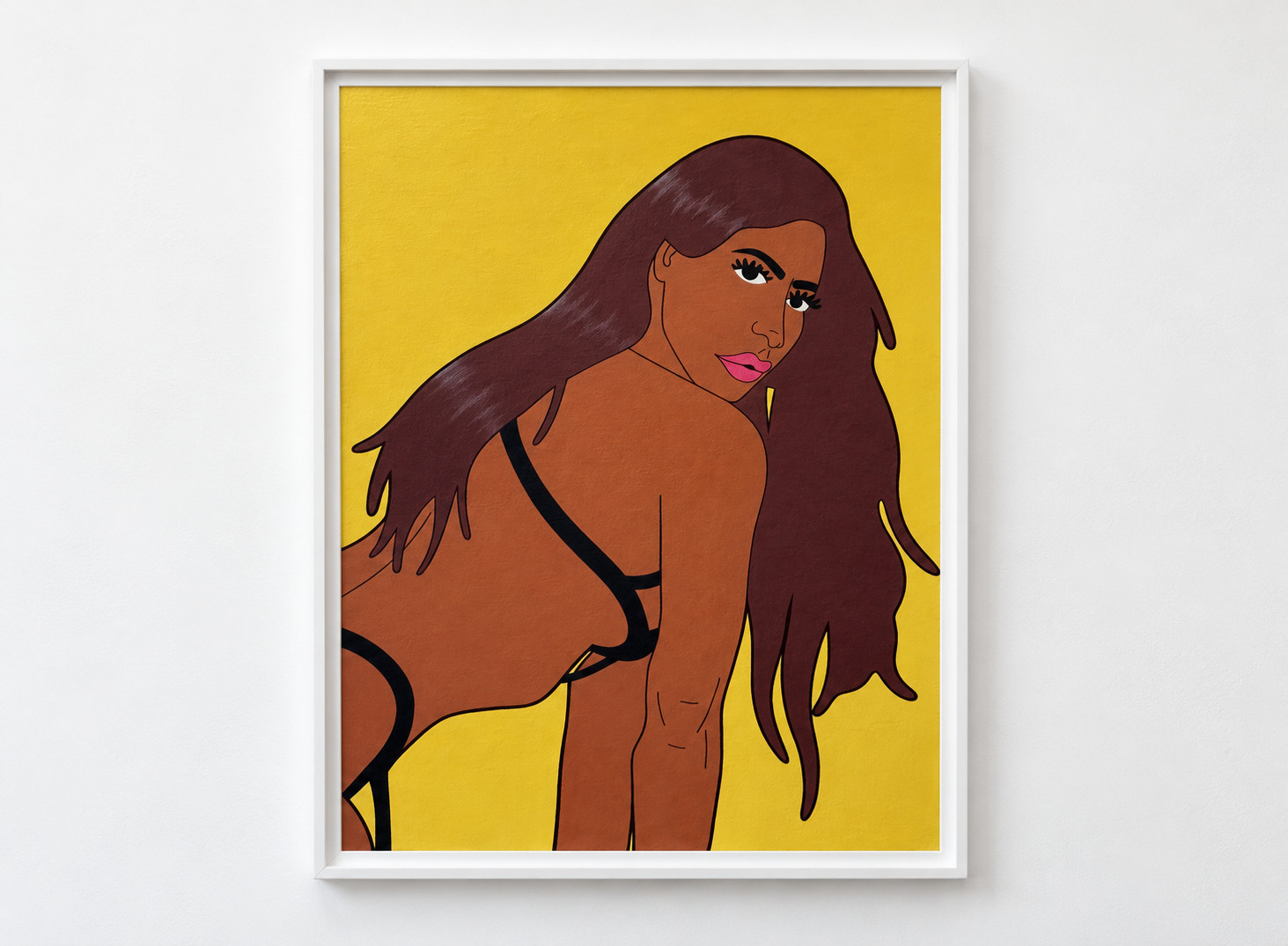 YELLOW HOURS — Original Contemporary Figurative Pop Art YELLOW HOURS — Original Contemporary Figurative Pop Art