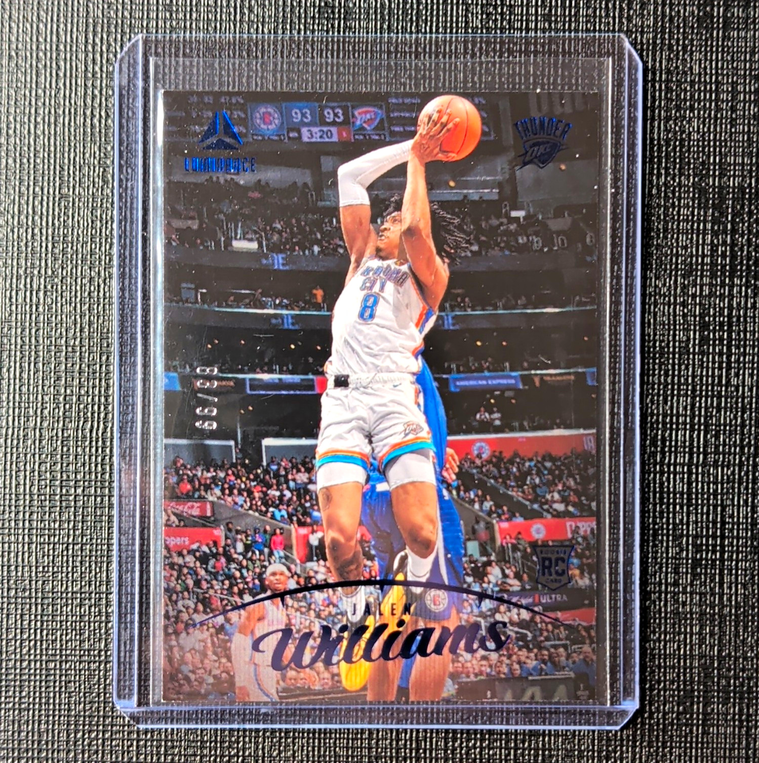 Panini 2022-23 Chronicles Luminance Jalen Williams RC #169 Blue Parallel /99