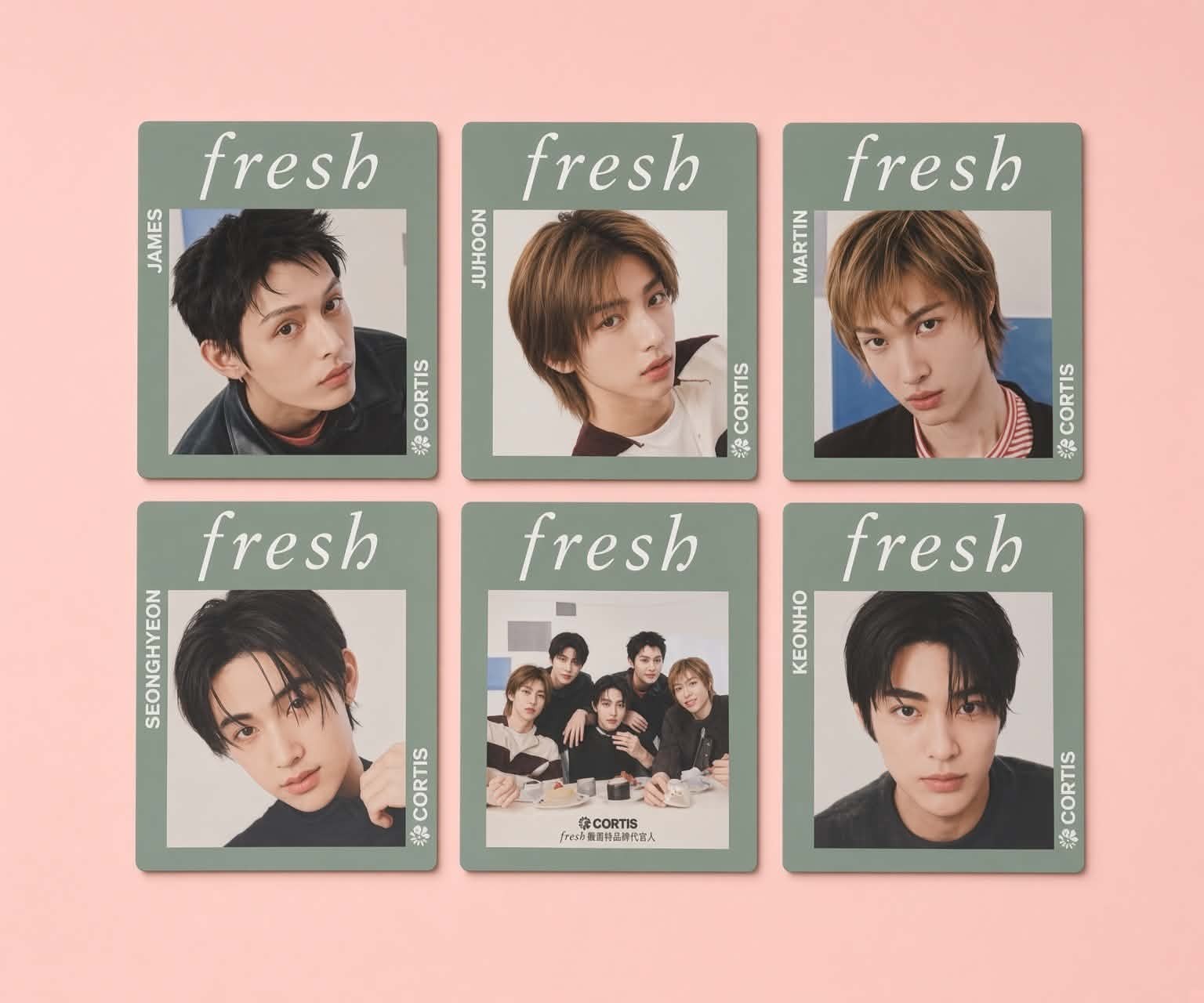 CORTIS OFFICIAL FRESH PROMO PHOTOCARD HOLDER POSTCARD