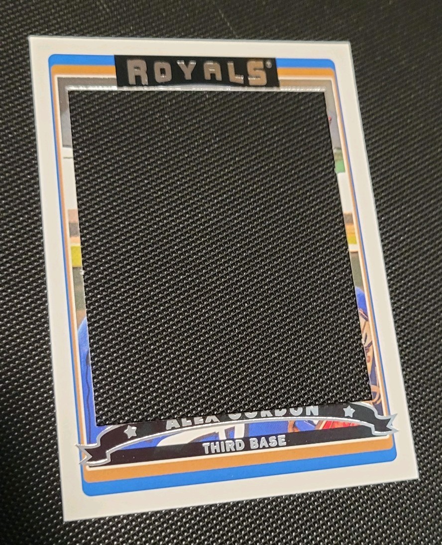2006 Topps - Alex Gordon Rare Cut Out #297 Error Rookie Card