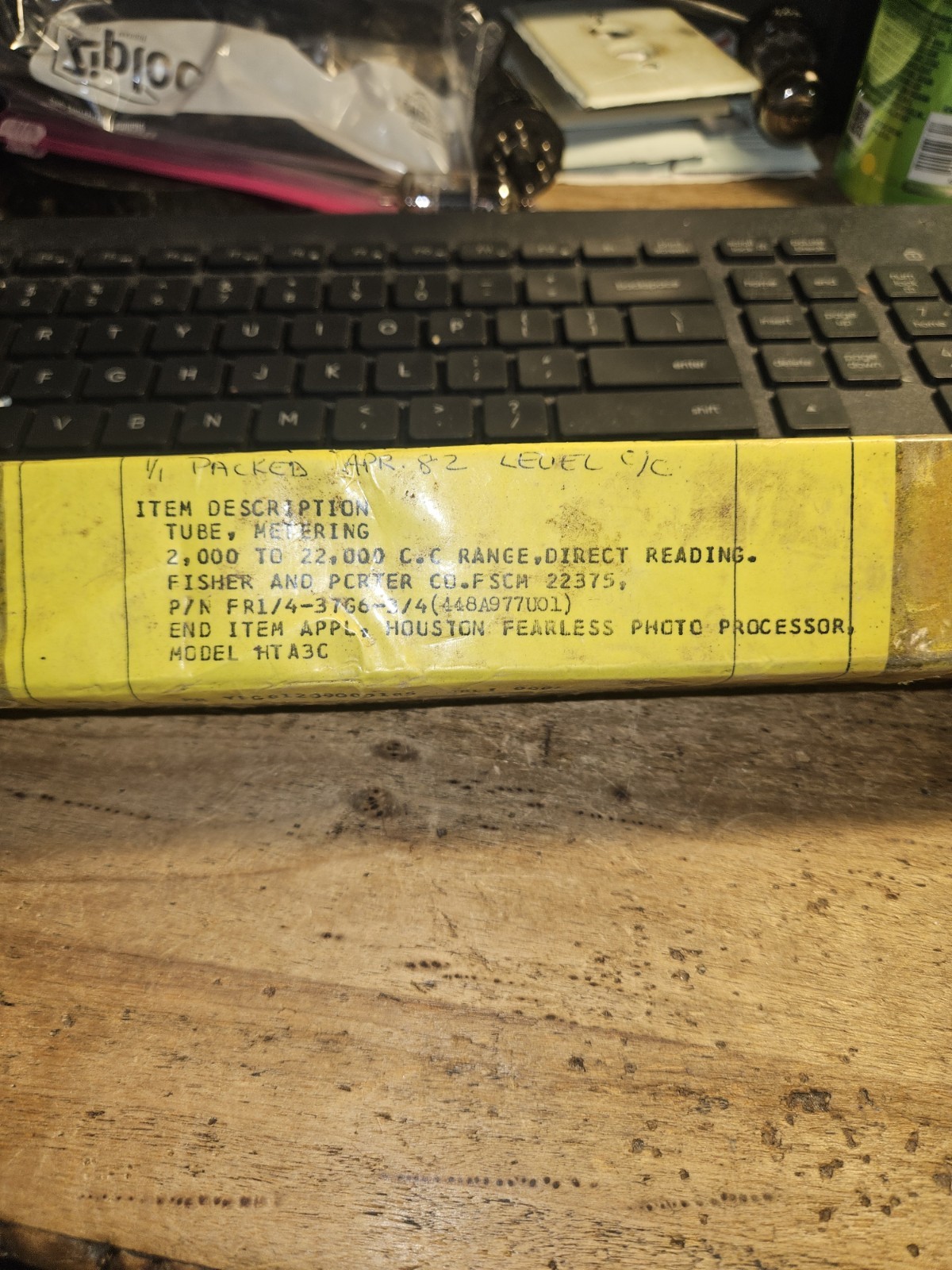 SUPER RARE VINTAGE NOS FISHER AND PORTER METERING TUBE SUPER RARE VINTAGE NOS FISHER AND PORTER METERING TUBE