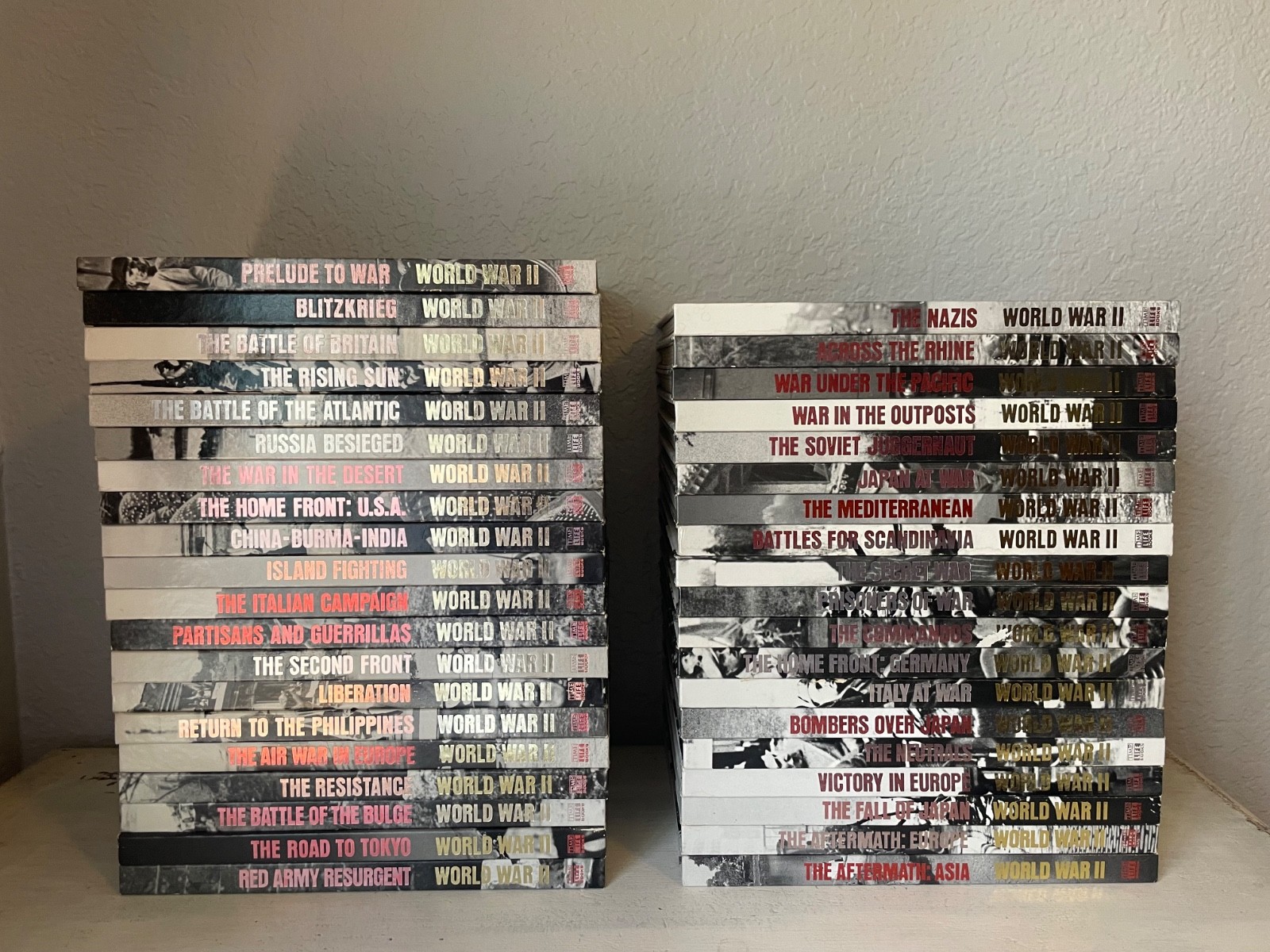 Vintage World War II Time-Life Complete 39-Volume Hardcover Book Collection