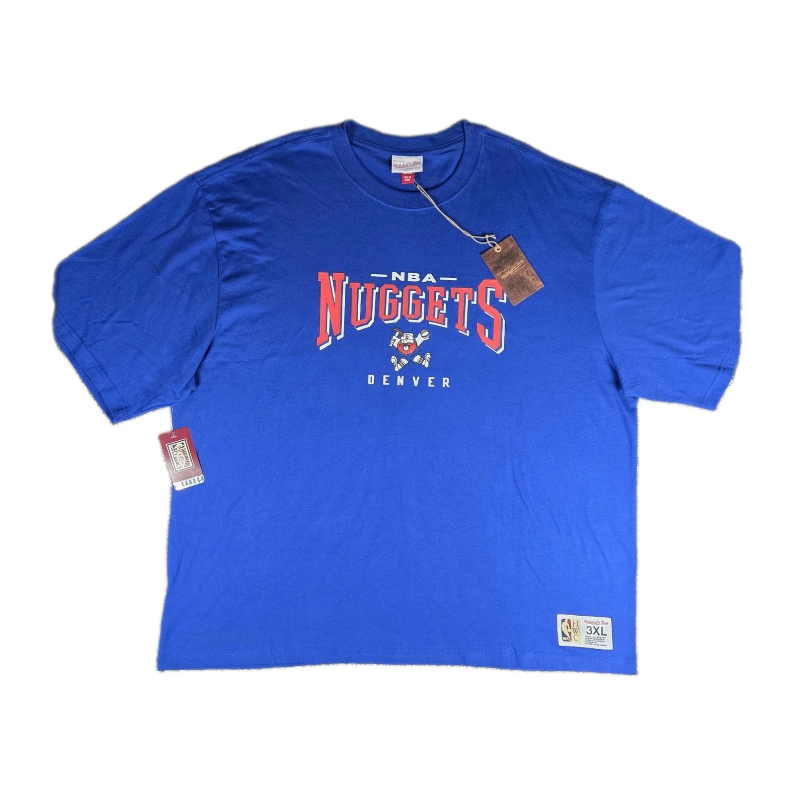 Denver Nuggets Mitchell & Ness Hardwood Classic Shirt NBA Retro Men\'s Size 3XL