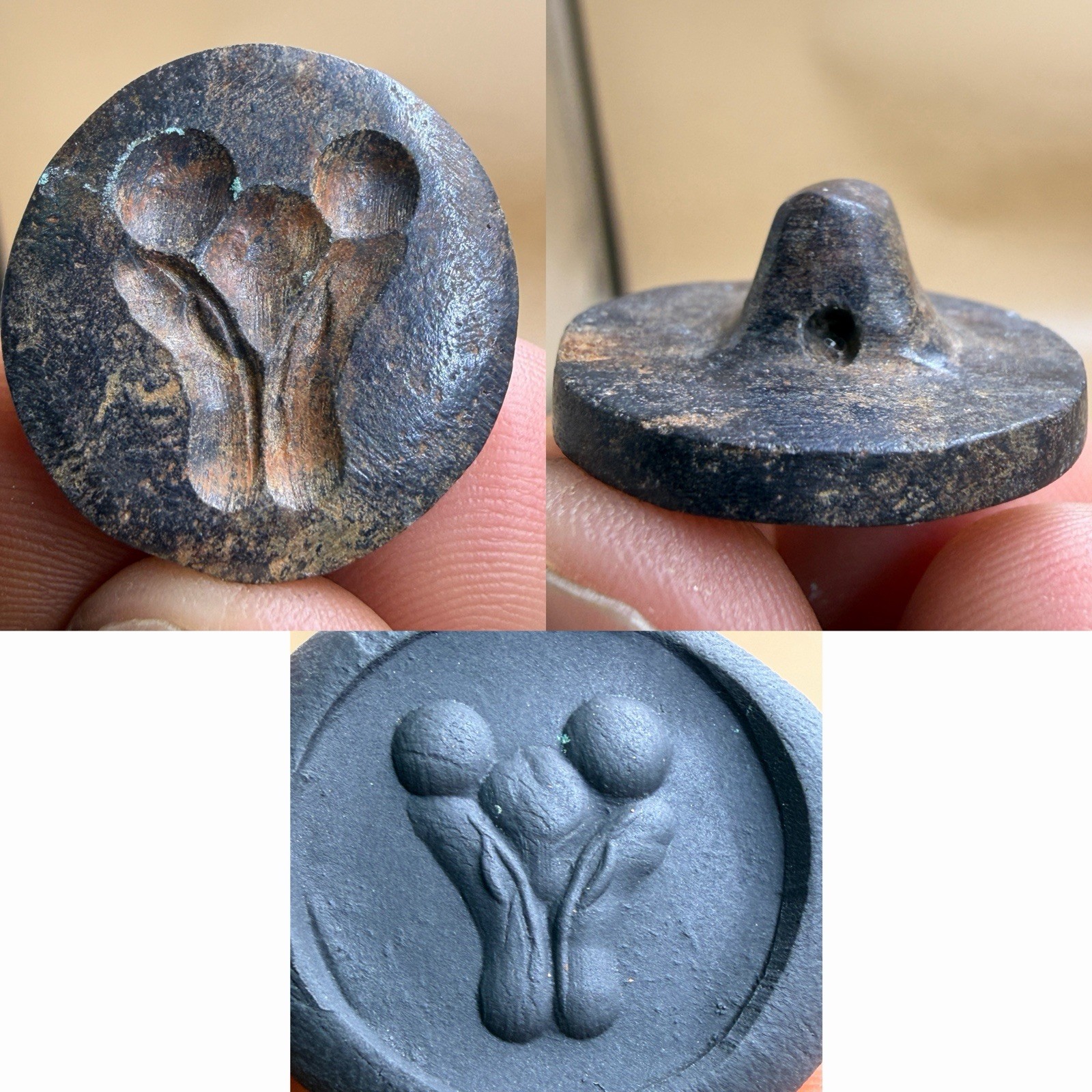 Very Old Unique Roman Garnet Seal Lion Head Good Luck Amulet Stamp Very Old Unique Roman Garnet Seal Lion Head Good Luck Amulet Stamp