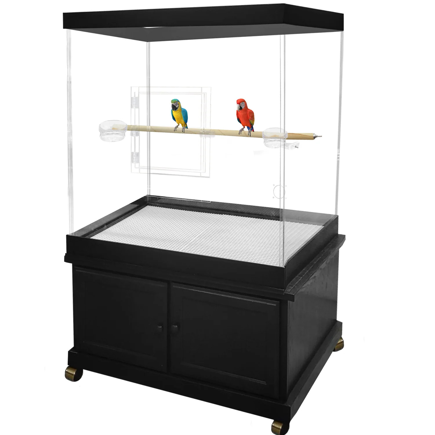 PENNZONI Large Acrylic Bird Cage, Amazon Acrylic Cage, Parrot Cage, Macaw Cage PENNZONI Large Acrylic Bird Cage, Amazon Acrylic Cage, Parrot Cage, Macaw Cage