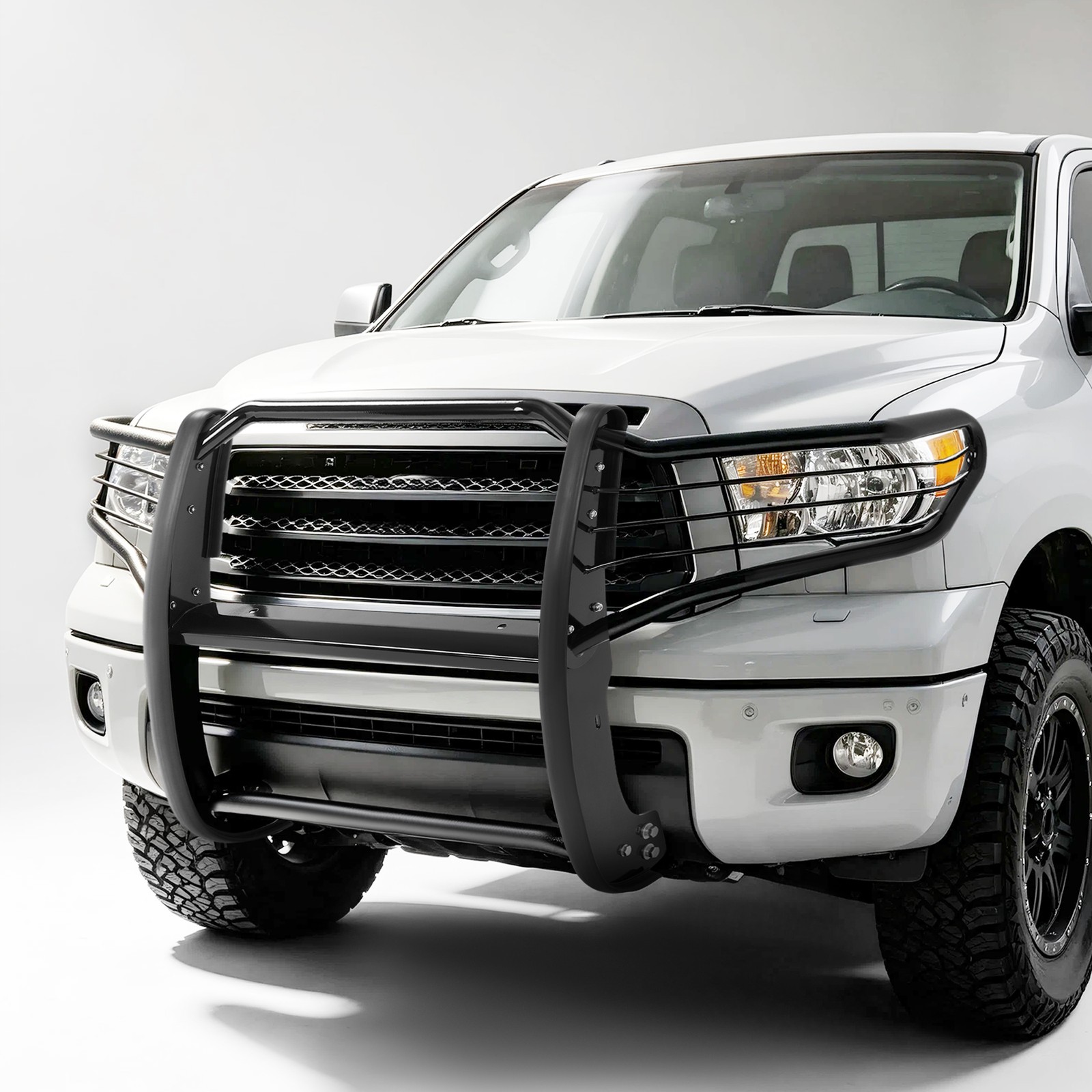 Front Bumper Brush Grille Guard Bull Bar For 2007-22 08 Toyota Sequoia Tundra