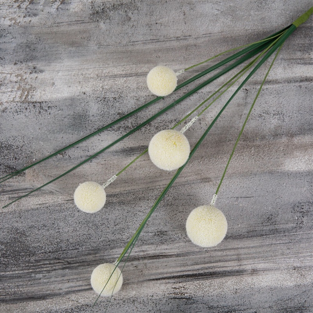 Set of 3 Artificial Dandelion Flower Stems - 28 Inches Tall
