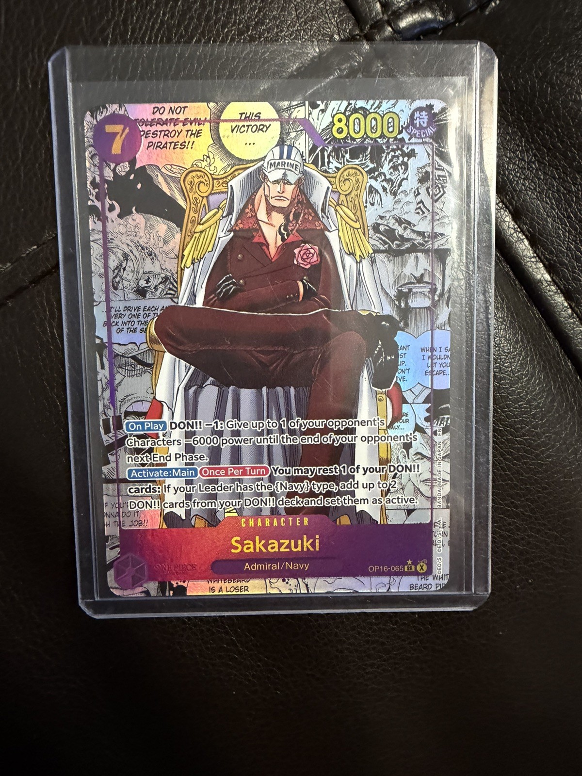 One Piece TCG Manga Rare OP16-065 Sakazuki