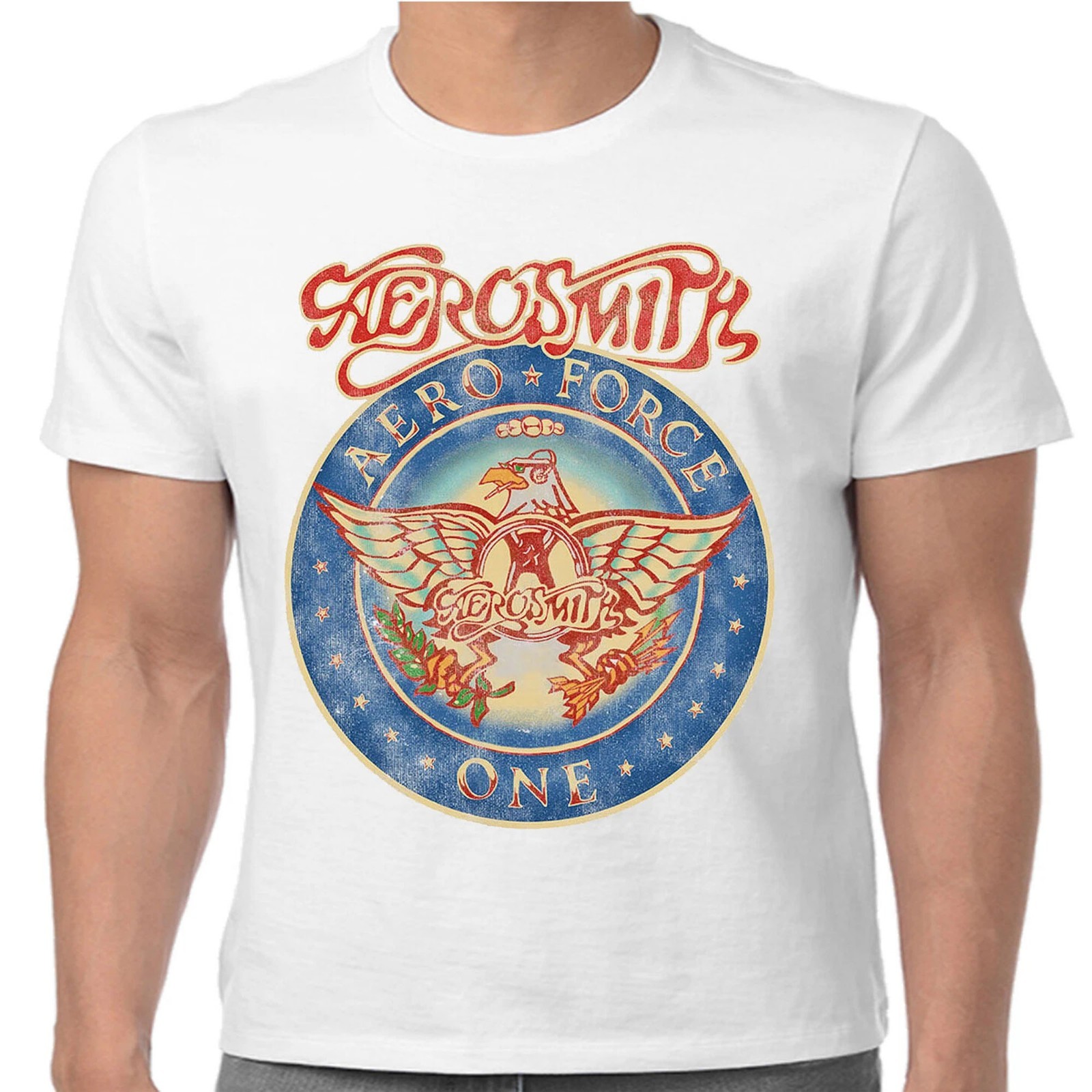 Official Aerosmith T Shirt Aero Force One Classic Rock Band Merch S-5XL FREESHIP Official Aerosmith T Shirt Aero Force One Classic Rock Band Merch S-5XL FREESHIP