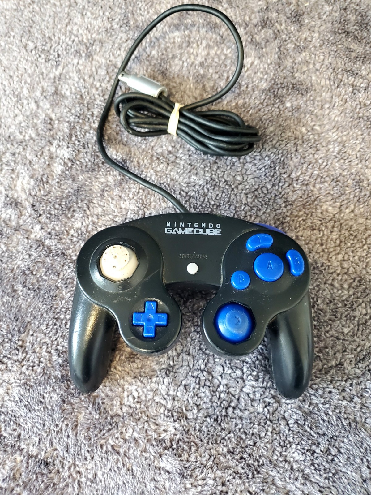 Strange OEM Nintendo GameCube Controller Black DOL-003 Authentic Tested Working