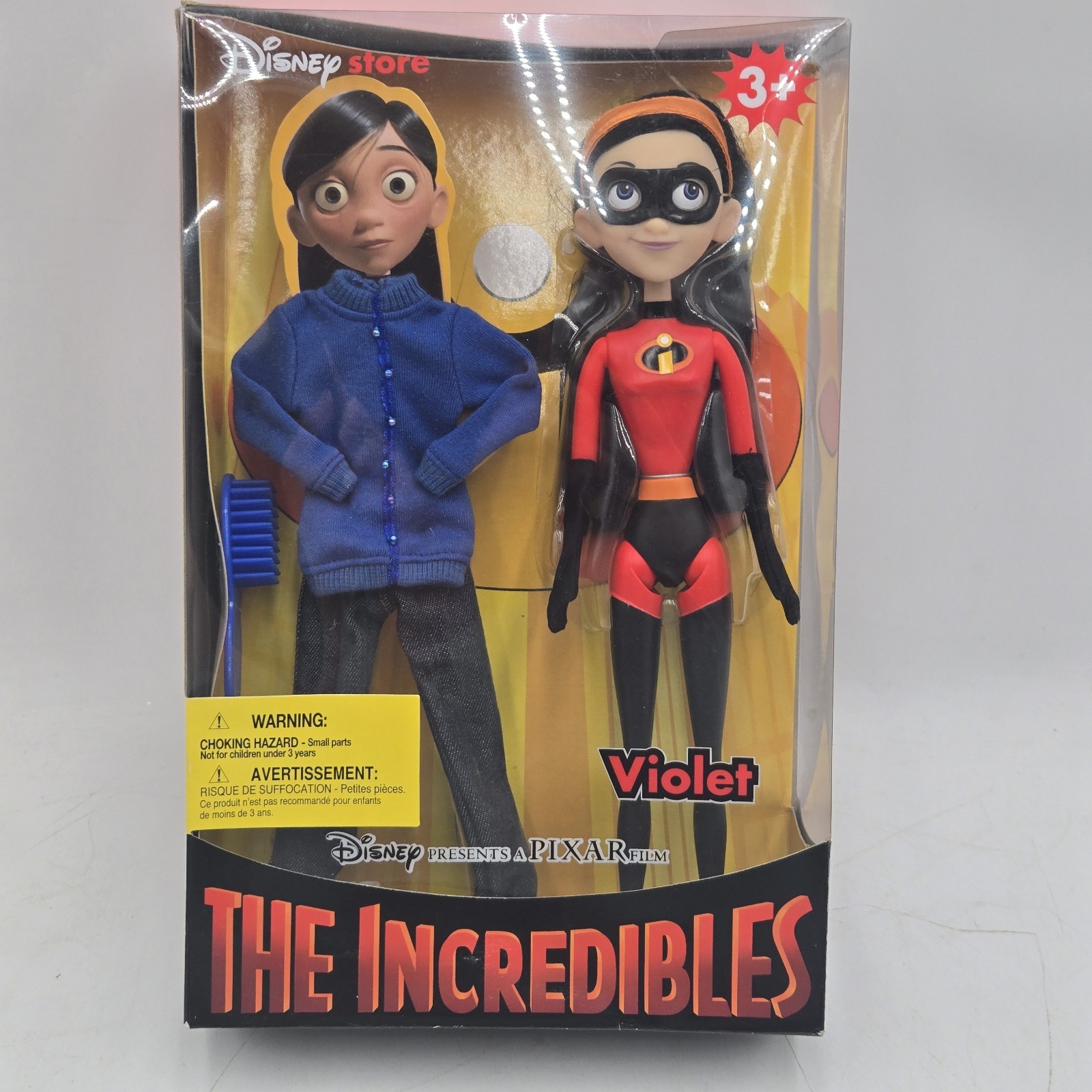 Rare 2003 Disney Store Pixar Incredibles Violet 12” Doll / Action Figure - NEW Rare 2003 Disney Store Pixar Incredibles Violet 12” Doll / Action Figure - NEW