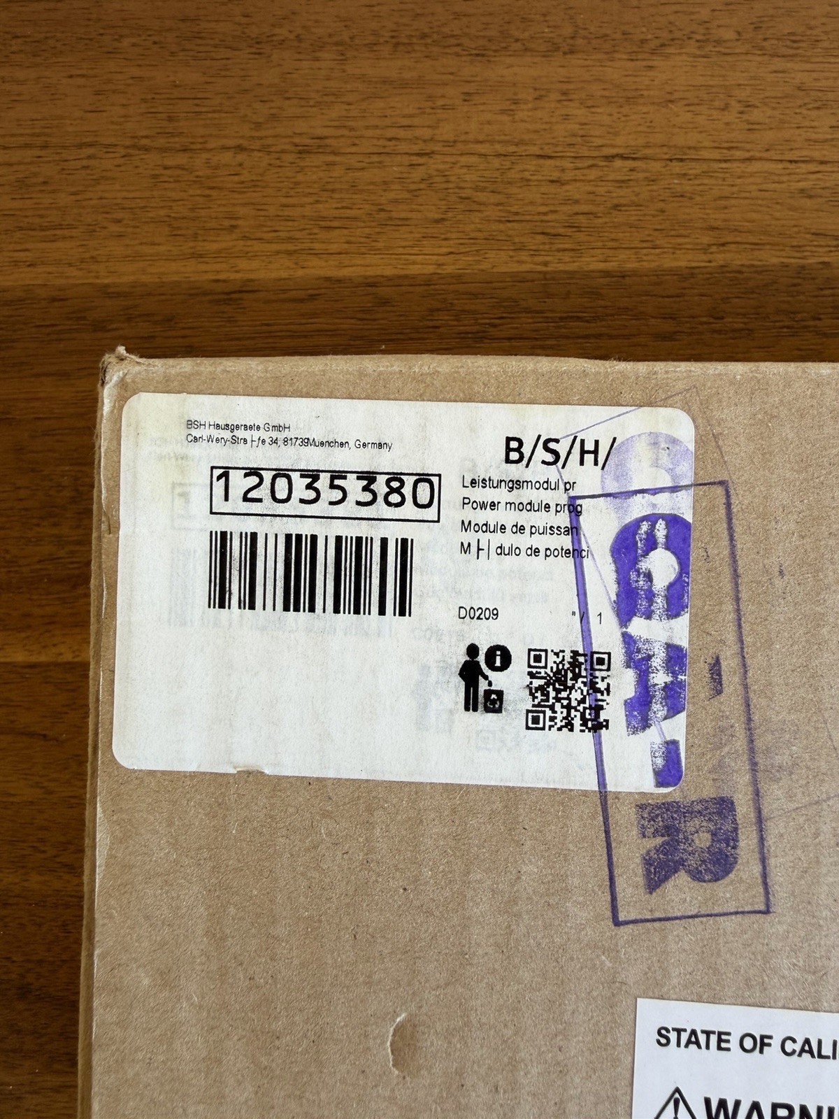 Thermador Bosch Dishwasher Main Control Board/Power Module OEM 12035380 New Thermador Bosch Dishwasher Main Control Board/Power Module OEM 12035380 New