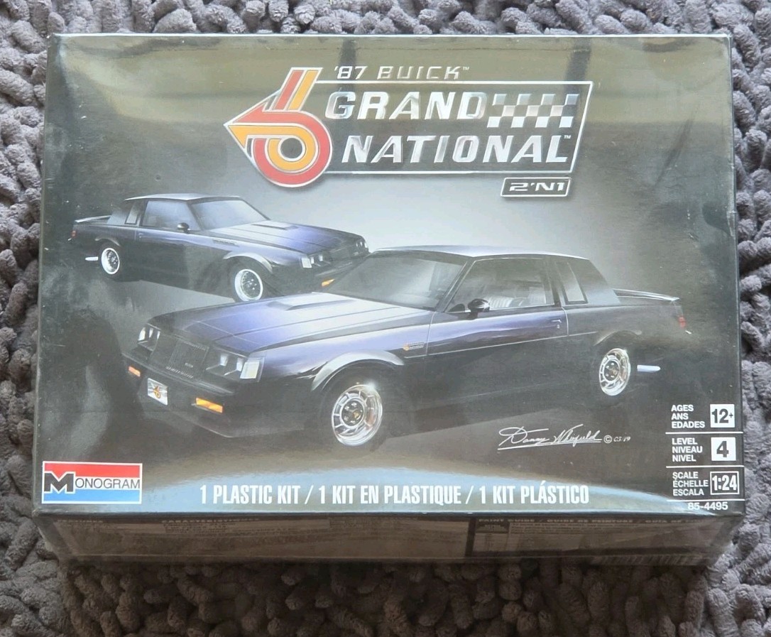 Monogram Revell 1987 Buick Grand National 1:24 Model Kit 14495 2n1 Sealed NIB