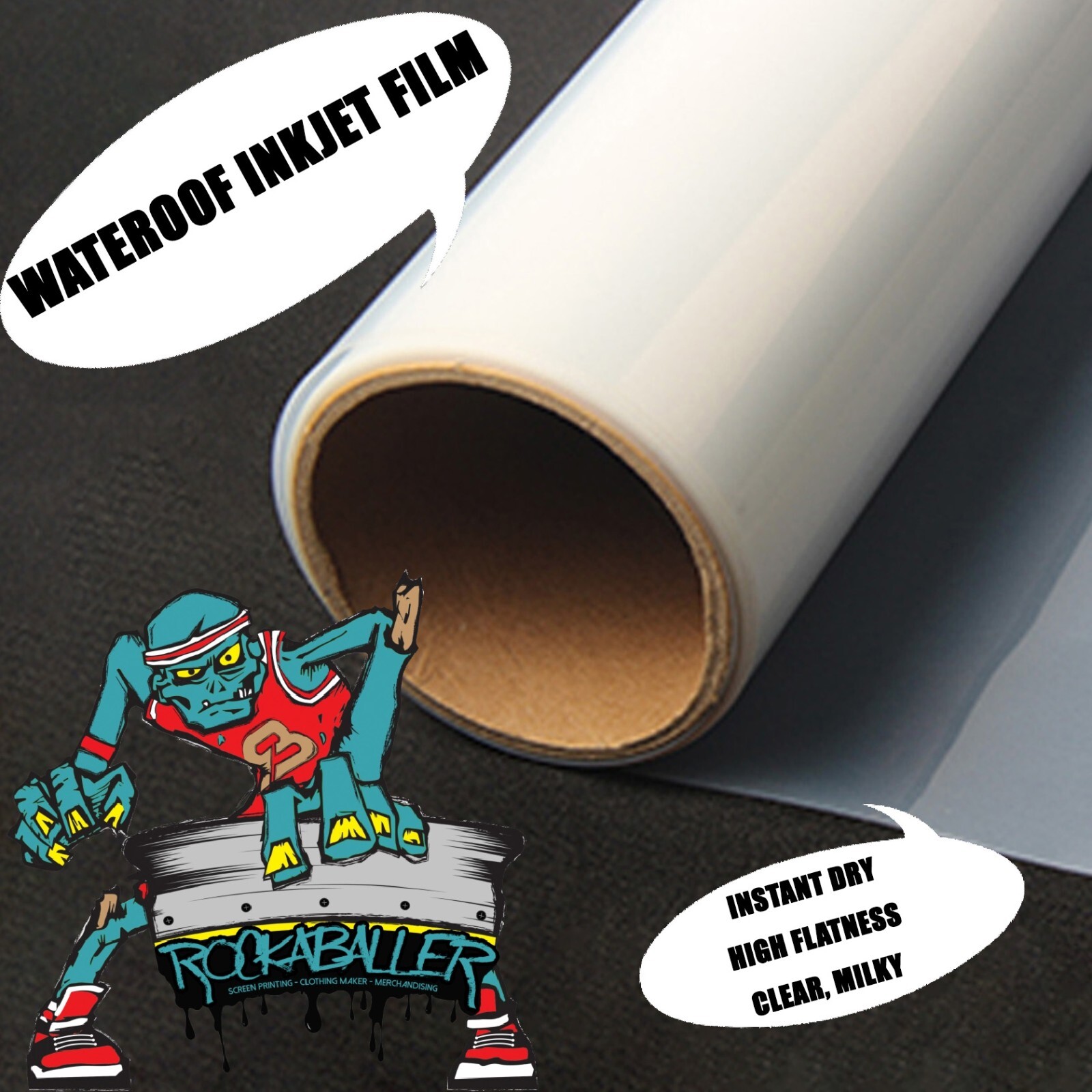 Waterproof Inkjet Fast-Dry Transparency Silk Screen Printing Film 50\ Waterproof Inkjet Fast-Dry Transparency Silk Screen Printing Film 50\