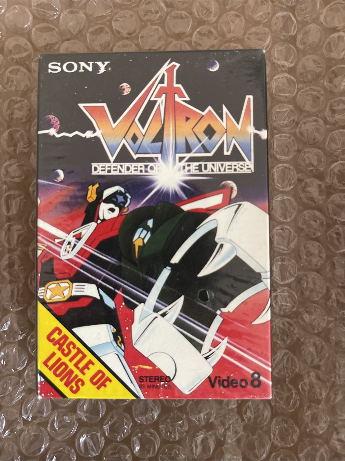 ⭐️ Video8 1984 VOLTRON Defender Of The Universe Castle Of Lions Not Beta or VHS
