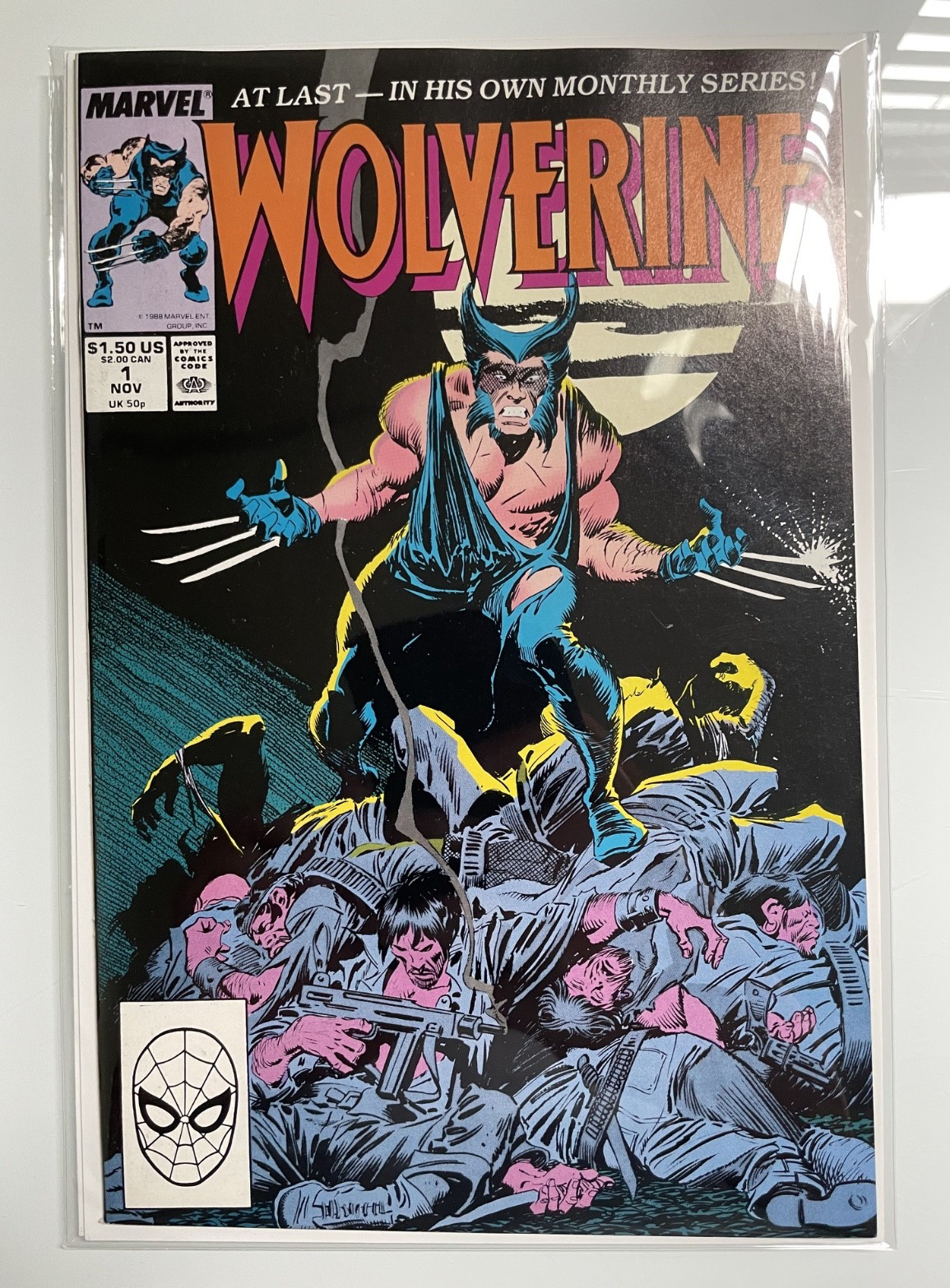Wolverine #1 First Ongoing Series Debut of Black Costume 1988 VF+/NM
