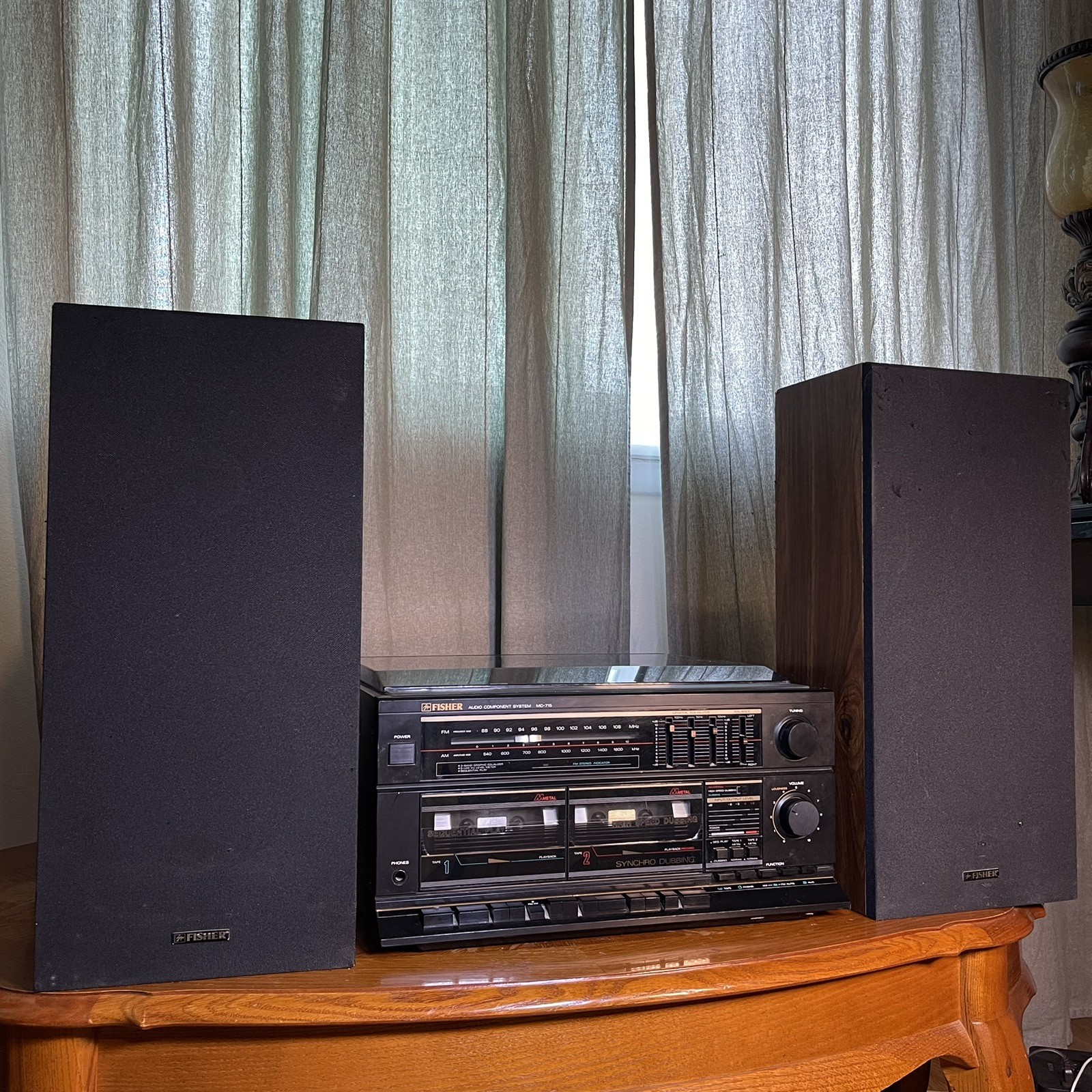 Fisher MC-715 & MS-107 Complete Vintage Audio System