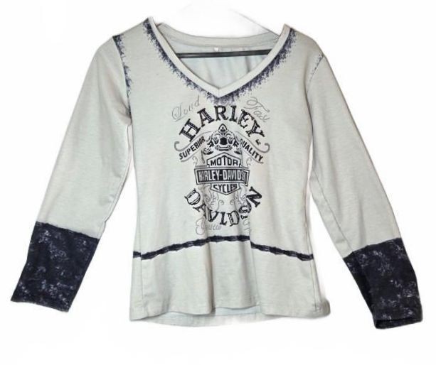 Vintage 2000s Biker Chick Motor Cycles Graphic Print Long Sleeve Top Y2K Vintage 2000s Biker Chick Motor Cycles Graphic Print Long Sleeve Top Y2K