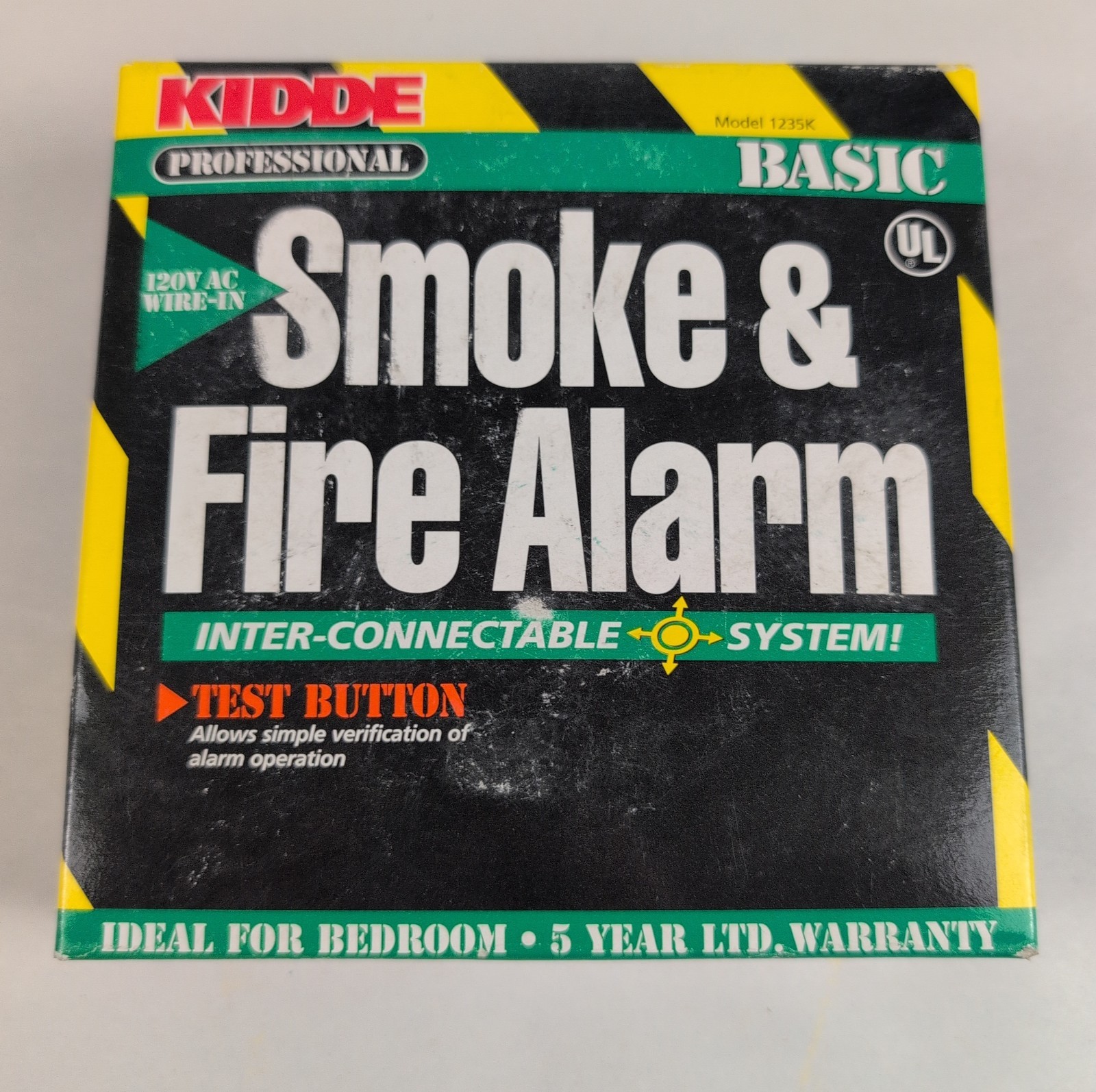 Kidde Professional Basic Smoke & Fire Alarm Model 1235K 120V AC Wire-In New