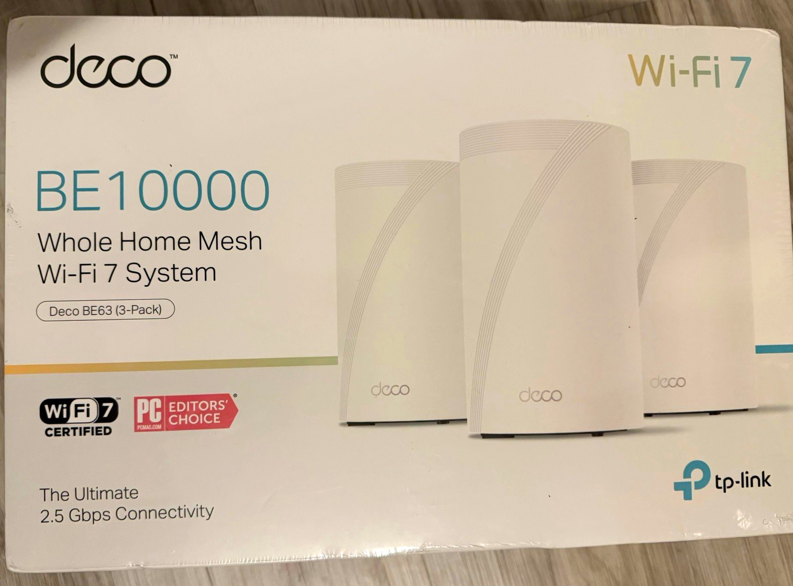 TP-LINK Deco BE63 BE10000 Tri-Band Wi-Fi 7 Mesh Router 3-Pack White TP-LINK Deco BE63 BE10000 Tri-Band Wi-Fi 7 Mesh Router 3-Pack White