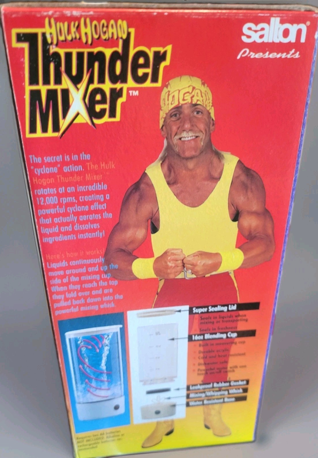 Vintage Hulk Hogan Thunder Mixer WWF Wrestling Collectable (5 available)