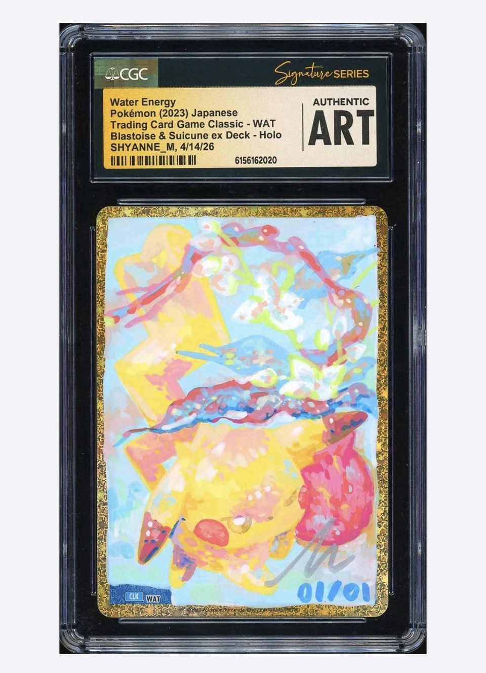 CGC Authentic Art Shyanne M Signed Pokémon Pikachu CGC Authentic Art Shyanne M Signed Pokémon Pikachu