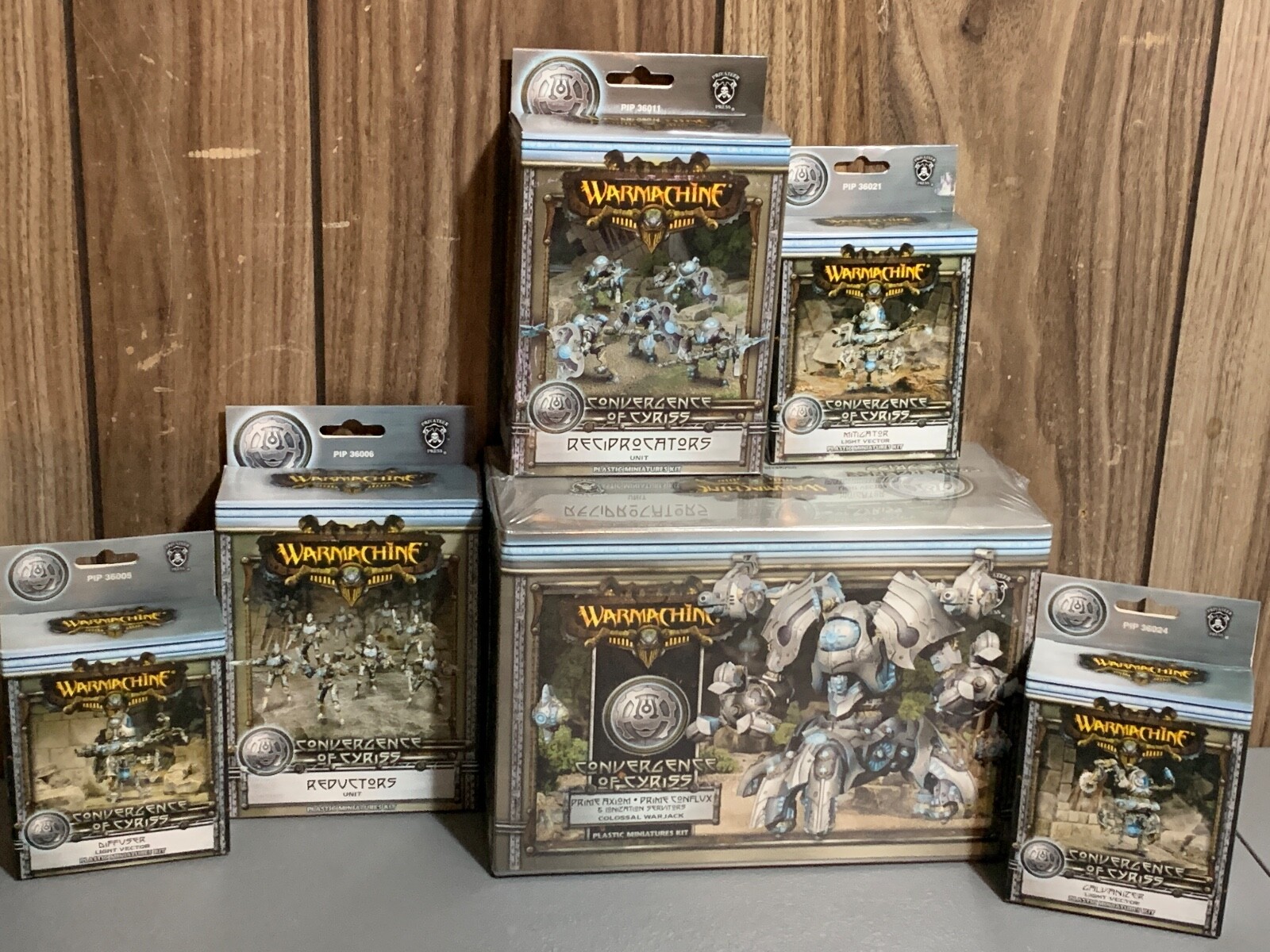 NIB WARMACHINE HORDES CONVERGENCE CYRISS BIG BUNDLE AXIOM REDUCTORS GALVANIZER
