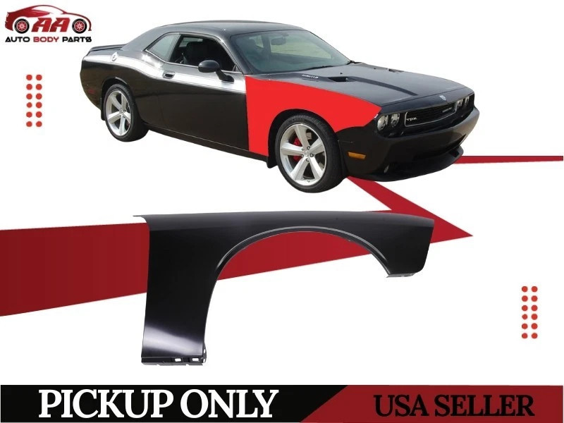 For 2008-2023 Dodge Challenger Right Front Passenger Side Fender Panel Primed For 2008-2023 Dodge Challenger Right Front Passenger Side Fender Panel Primed