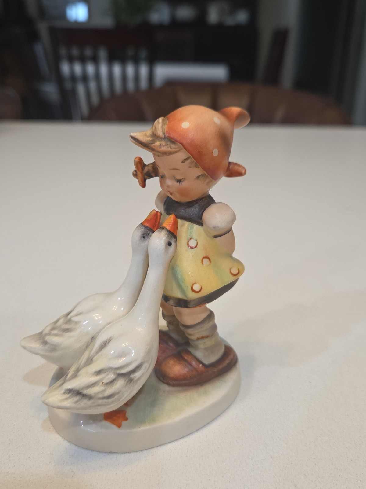 NICE Vintage Hummel Goebel W. Germany GOOSE GIRL Porcelain Figurine 