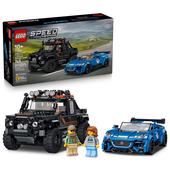 LEGO® Speed Champions Jaguar Project 7 & Land Rover Defender 77264 Building Set