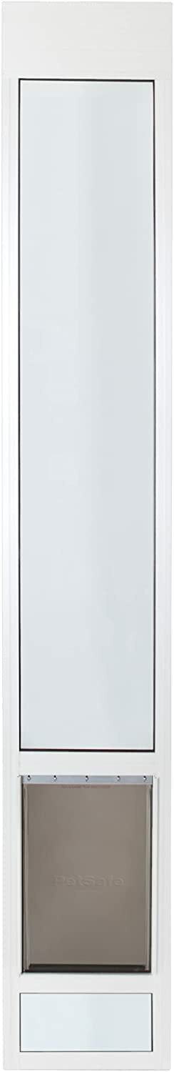 Petsafe PPA11-13141 White Adjustable Large-Tall Sliding Glass Pet Door- 96 in