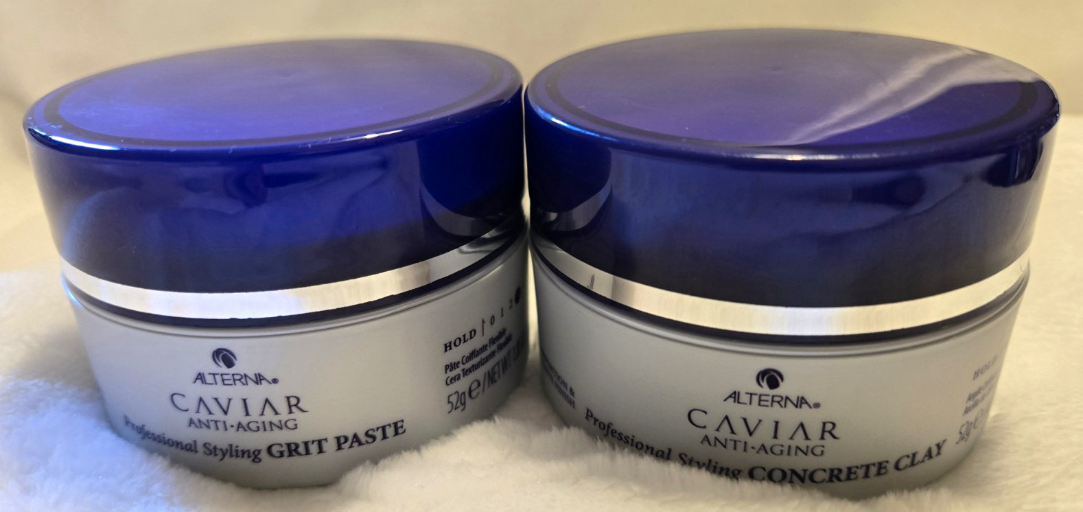 Lot of 2 Alterna Caviar Anti-Aging Style Grit Flexible Texturizing Paste 1.85oz