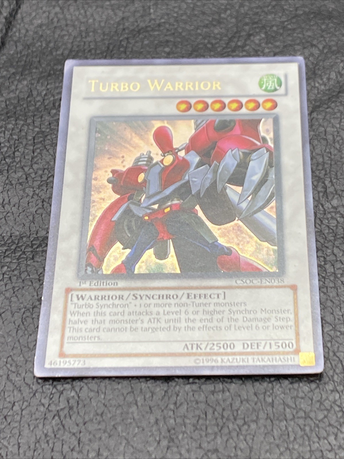 B6 Yu-Gi-Oh Turbo Warrior CSOC-EN038 1st Edition UTR Ultimate Rare B6 Yu-Gi-Oh Turbo Warrior CSOC-EN038 1st Edition UTR Ultimate Rare