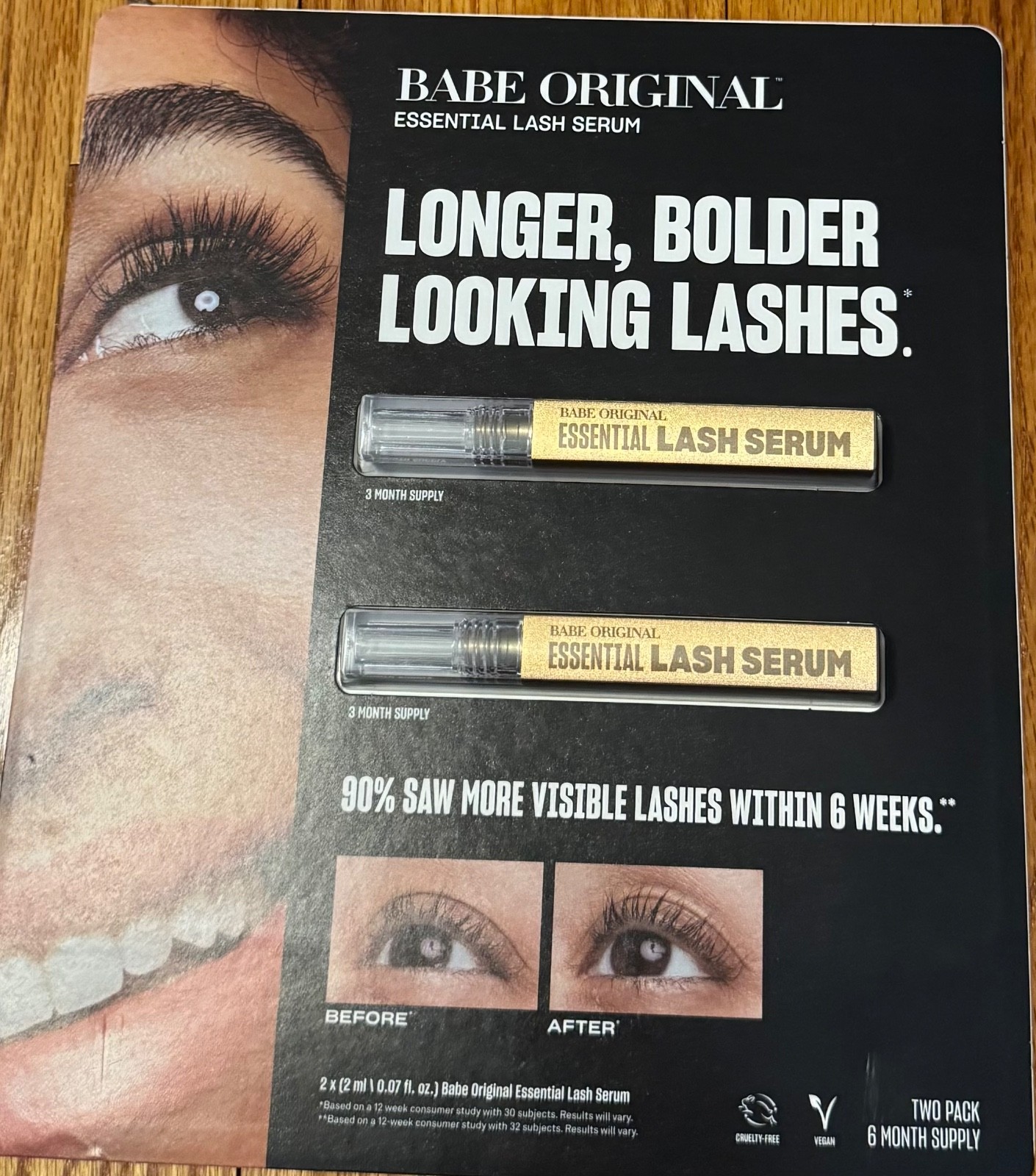 New BABE ORIGINAL Essential Eyelash serum 0.07 fl oz/2ml 6 Month Supply - 2 Pack New BABE ORIGINAL Essential Eyelash serum 0.07 fl oz/2ml 6 Month Supply - 2 Pack
