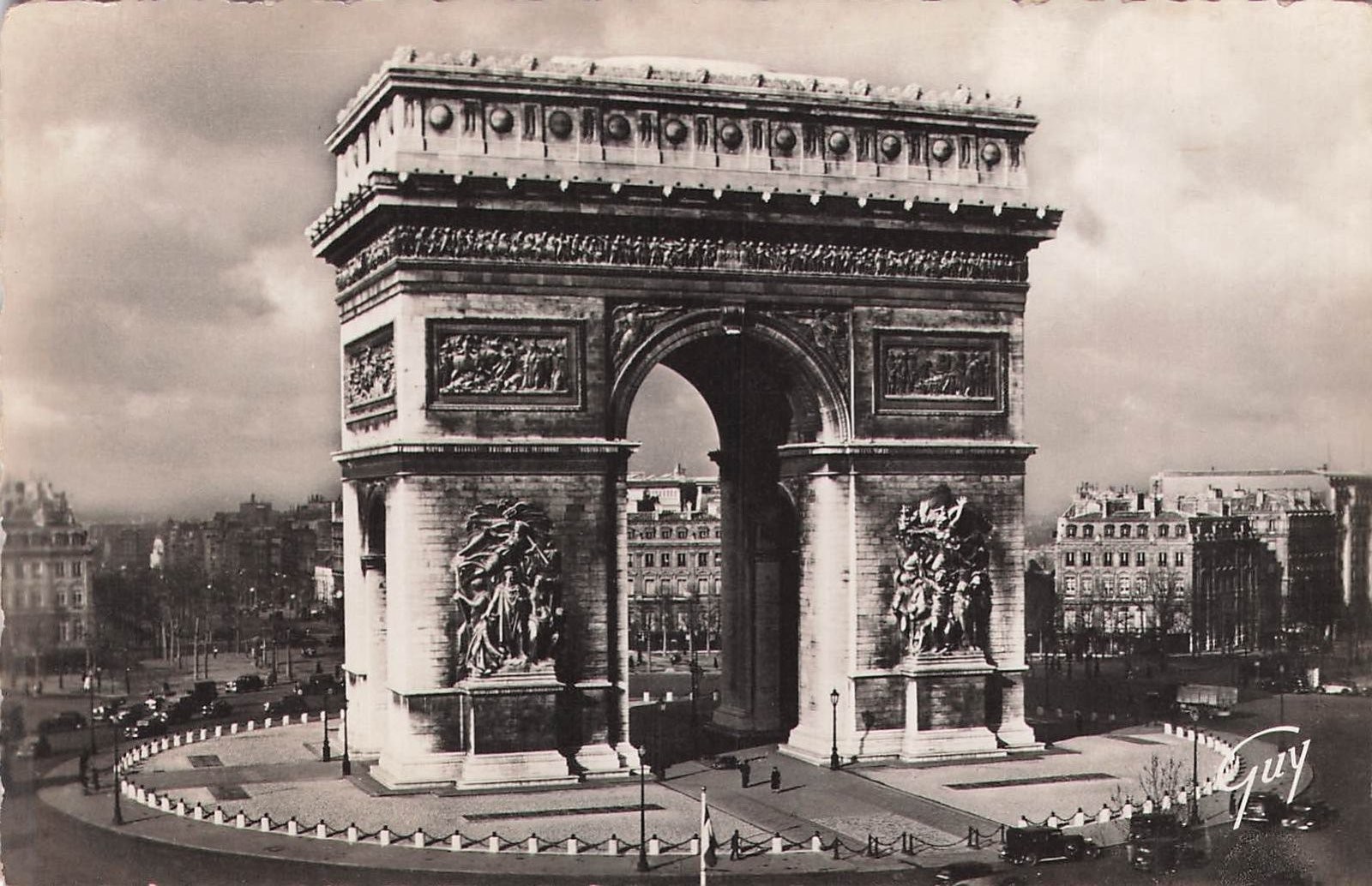 Arc de Triomphe de l\'Étoile Paris France Editions d\'Art GUY Postcard RPPC Arc de Triomphe de l\'Étoile Paris France Editions d\'Art GUY Postcard RPPC