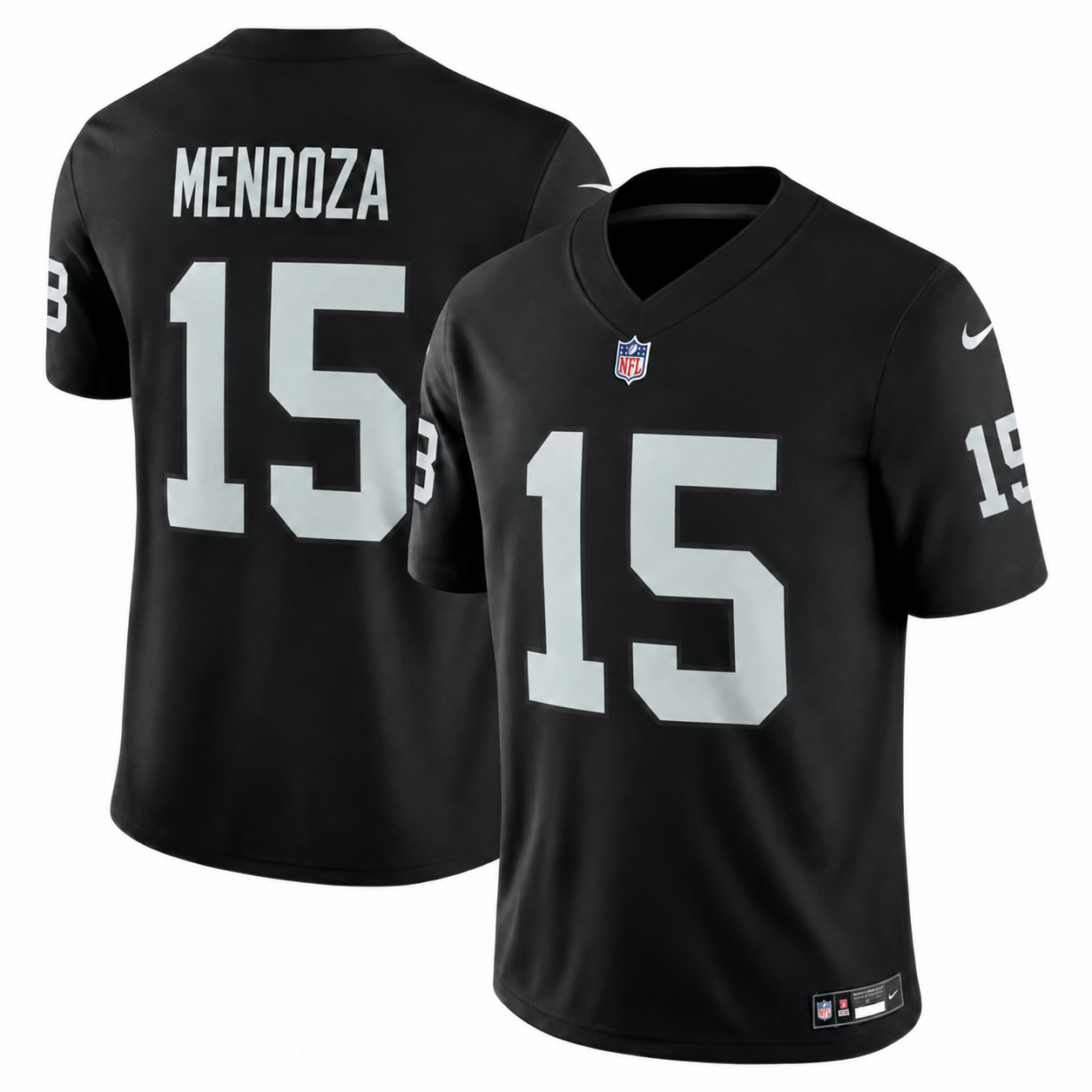Mendoza #15 Fernando Raiders Black/Gray/Arctic Camo Jersey Men Mendoza #15 Fernando Raiders Black/Gray/Arctic Camo Jersey Men