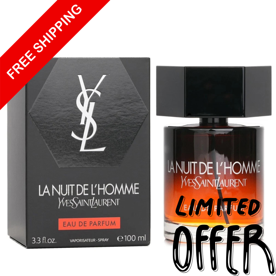 -Yves Saint Laurent- La Nuit De L\'Homme EDP Spray 3.3 oz / 100 ml, Sealed -Yves Saint Laurent- La Nuit De L\'Homme EDP Spray 3.3 oz / 100 ml, Sealed