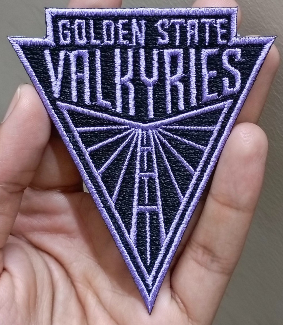 Golden State Valkyries WNBA Team Logo Iron On Patch-Sew Patch-Embroidered Patch Golden State Valkyries WNBA Team Logo Iron On Patch-Sew Patch-Embroidered Patch