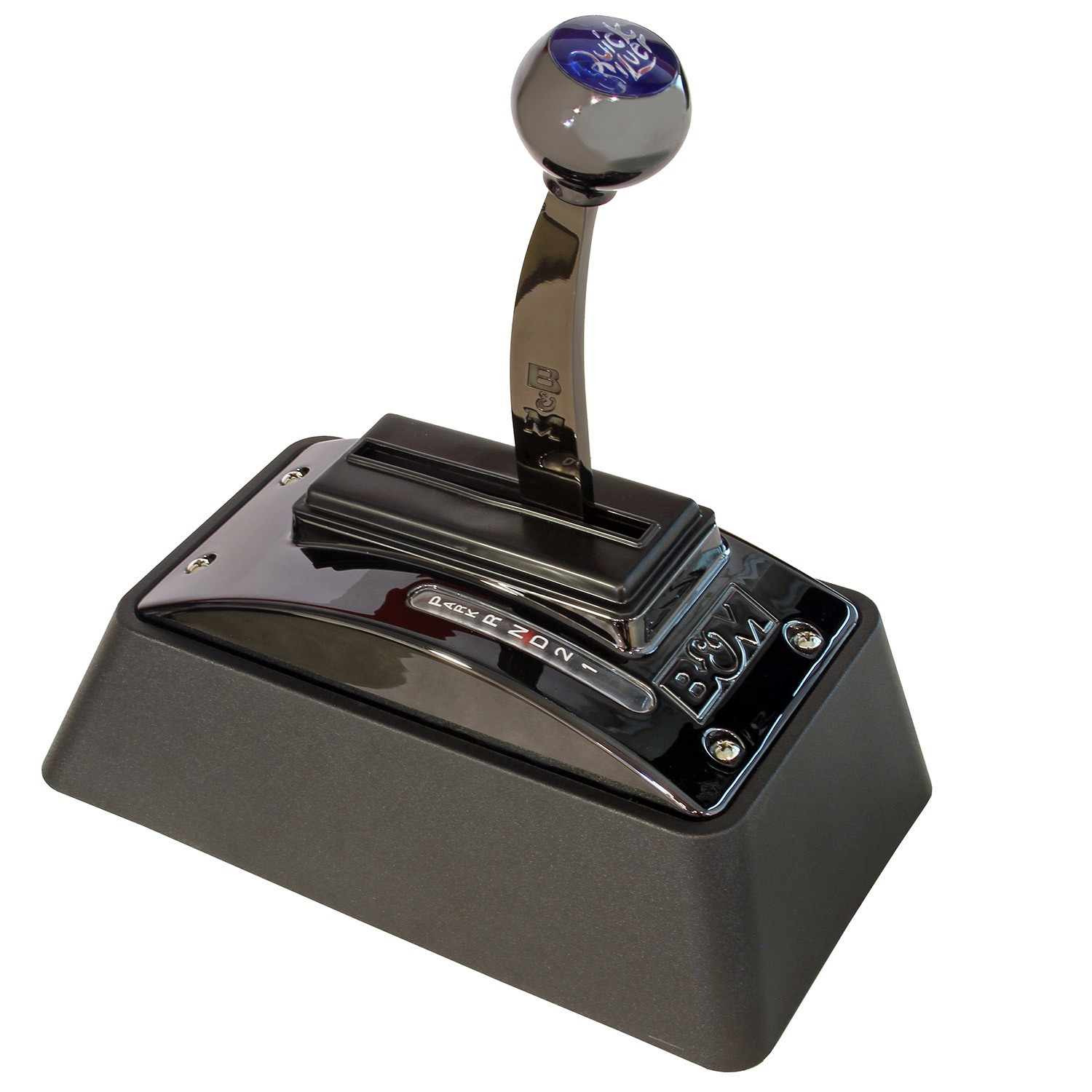 81683 B&M Automatic Ratchet Shifter - Quicksilver - Black