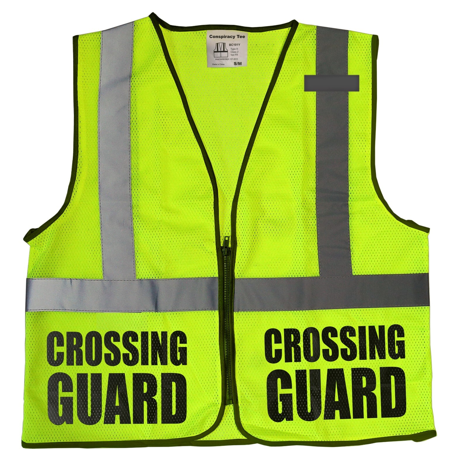 Crossing Guard Mesh vest, traffic safety vest, school safety, municipal safety