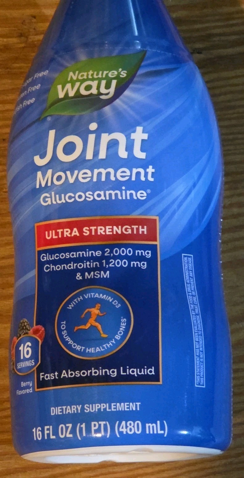 Nature\'s Way Ultra-Strength Joint Movement Glucosamine Liquid, Glucosamine, Chon Nature\'s Way Ultra-Strength Joint Movement Glucosamine Liquid, Glucosamine, Chon