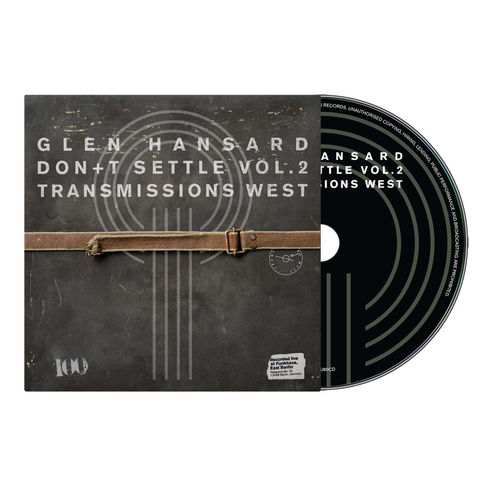 Glen Hansard - Don't Settle (Vol. 2 - Transmissions West) (CD) - ALT/INDIE *NEW*