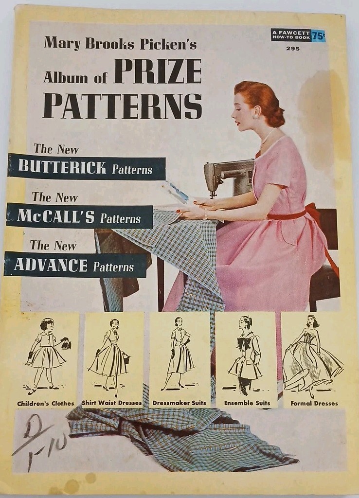Vintage copy of Mary Brooks Picken\'s Album of Prize Patterns, 1950\'S Vintage copy of Mary Brooks Picken\'s Album of Prize Patterns, 1950\'S
