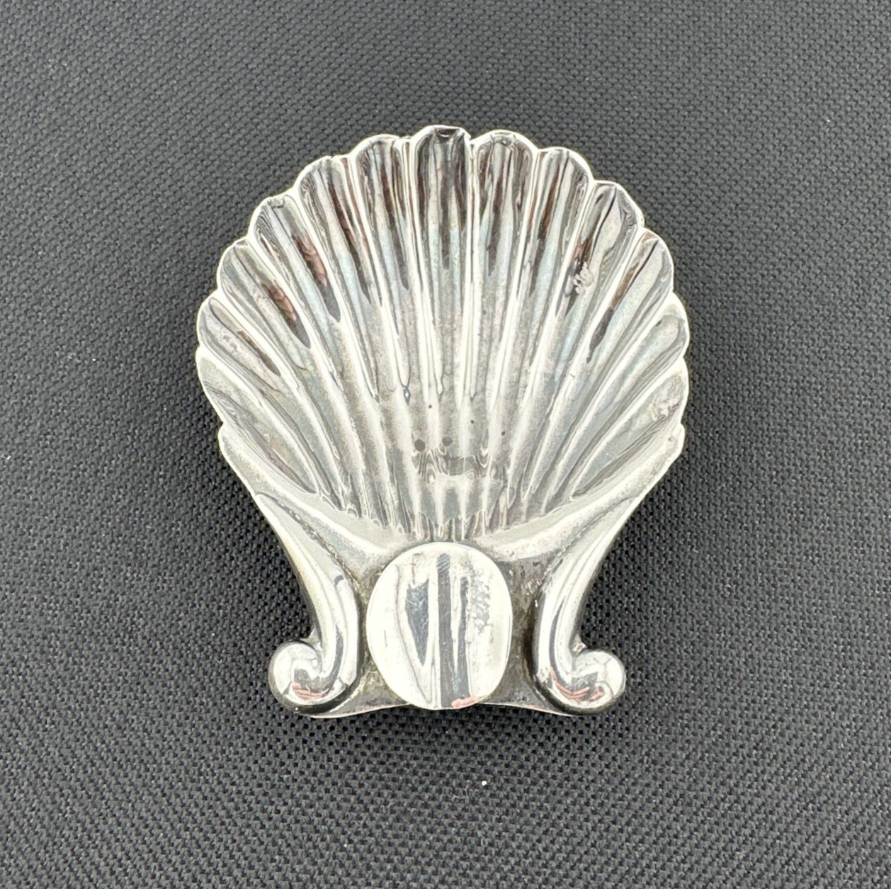 Vintage Mexico 925 Sterling Footed Shell / Clam / Scallop Ash Tray Dish 22.8g