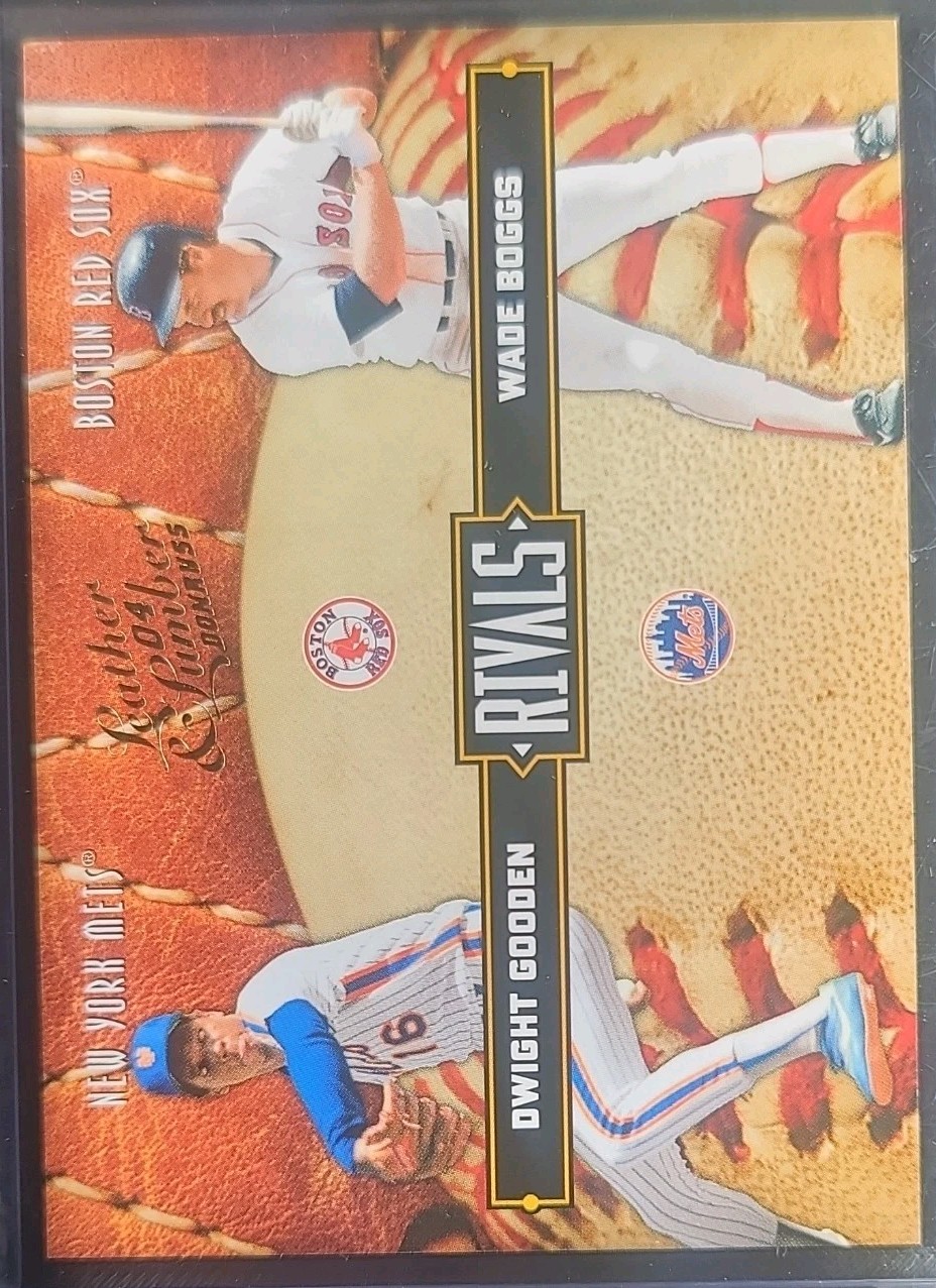 2004 Donruss Leather & Lumber - Rivals Wade Boggs, Dwight Gooden #LLR-14 /2499
