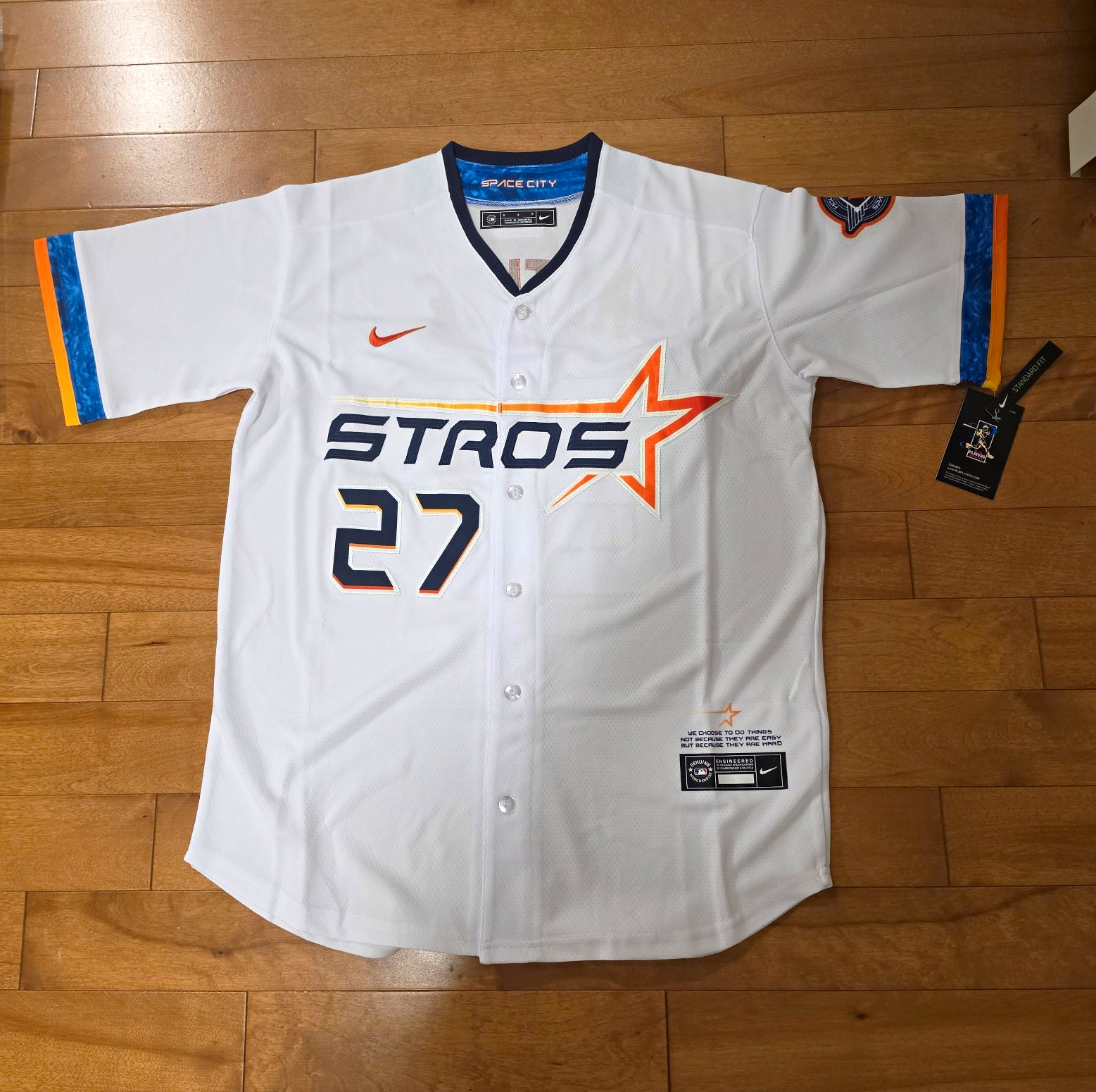 Jose Altuve #27 Houston Astros City Connect Jersey Men\'s Small